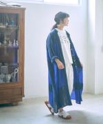 パッチワークワッシャーリネン　2wayワンピース