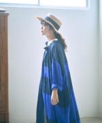 パッチワークワッシャーリネン　2wayワンピース