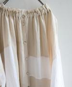 パッチワークワッシャーリネン　2wayワンピース