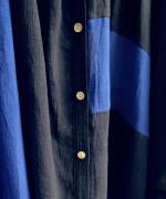 パッチワークワッシャーリネン　2wayワンピース