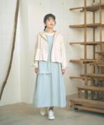 テンセルコットンリネン エプロンジャンスカ