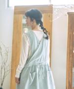 テンセルコットンリネン エプロンジャンスカ