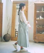 テンセルコットンリネン エプロンジャンスカ