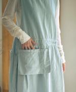 テンセルコットンリネン エプロンジャンスカ