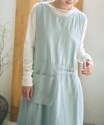 テンセルコットンリネン エプロンジャンスカ