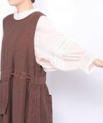 テンセルコットンリネン エプロンジャンスカ