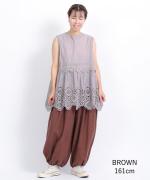 テンセルコットンリネン バルーンパンツ