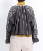 コットンリネン刺繍　ボレロ