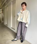 コットンリネン刺繍　ボレロ