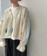 コットンリネン刺繍　ボレロ