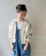 コットンリネン刺繍　ボレロ