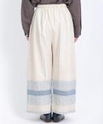 コットンリネン刺繍　パンツ