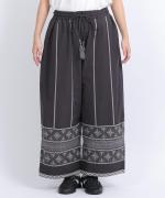 コットンリネン刺繍　パンツ