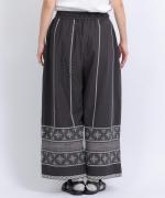 コットンリネン刺繍　パンツ