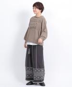 コットンリネン刺繍　パンツ