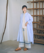 コットンリネン刺繍　パンツ