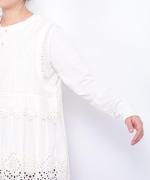 カットワークレース　2wayノースリチュニック