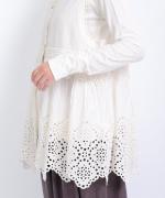 カットワークレース　2wayノースリチュニック