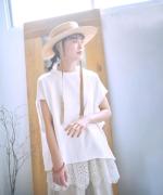 カットワークレース　2wayノースリチュニック