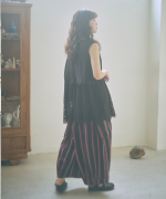 カットワークレース　2wayノースリチュニック