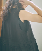 カットワークレース　2wayノースリチュニック