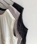 カットワークレース　2wayノースリチュニック