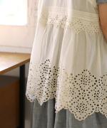 カットワークレース　2wayノースリチュニック