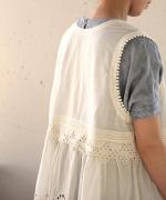 カットワークレース　2wayノースリチュニック