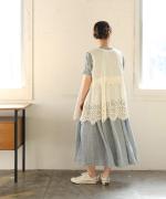 カットワークレース　2wayノースリチュニック