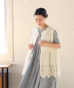 カットワークレース　2wayノースリチュニック