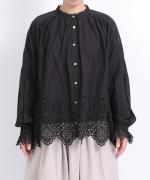 カットワークレース　ブラウス