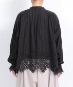 カットワークレース　ブラウス