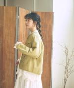 カットワークレース　ブラウス