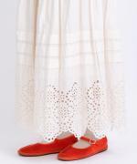 カットワークレース　スカート