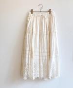 カットワークレース　スカート