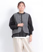 コットンリネンポリ　ベスト