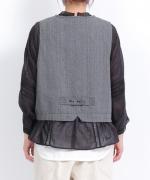 コットンリネンポリ　ベスト