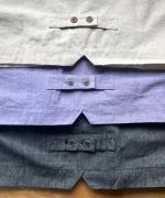 コットンリネンポリ　ベスト