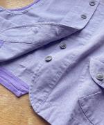 コットンリネンポリ　ベスト