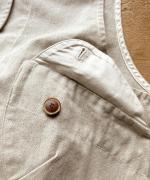 コットンリネンポリ　ベスト