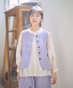 コットンリネンポリ　ベスト