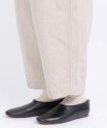 コットンリネンポリ　テーパードパンツ