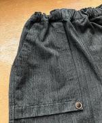 コットンリネンポリ　テーパードパンツ