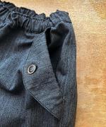 コットンリネンポリ　テーパードパンツ