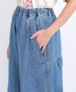 コットンリネンデニム　ティンカーパンツ