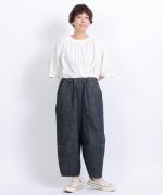 コットンリネンデニム　ティンカーパンツ