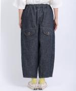 コットンリネンデニム　ティンカーパンツ