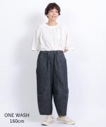 コットンリネンデニム　ティンカーパンツ