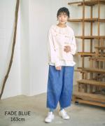 コットンリネンデニム　ティンカーパンツ