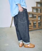 コットンリネンデニム　パンツ